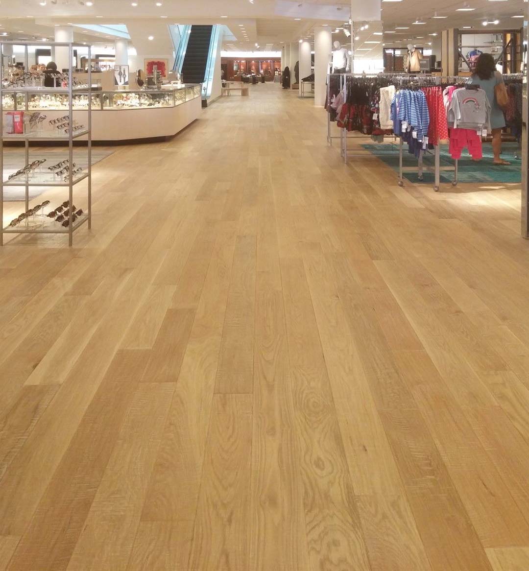 Commercial Hardwood Flooring in Retail