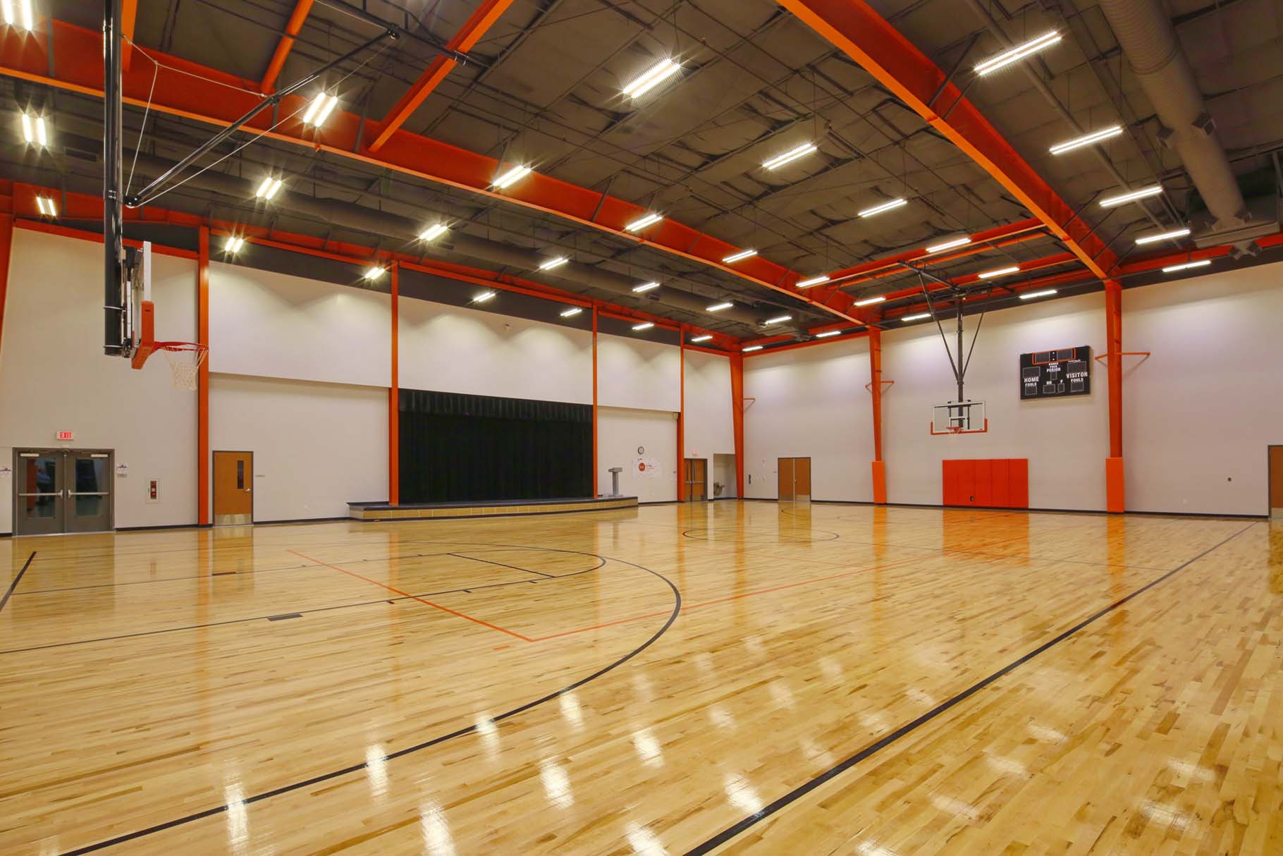 Basis Charter School Gymnasium Sports Flooring Installation Basis Charter School Gymnasium Sports Flooring Installation
