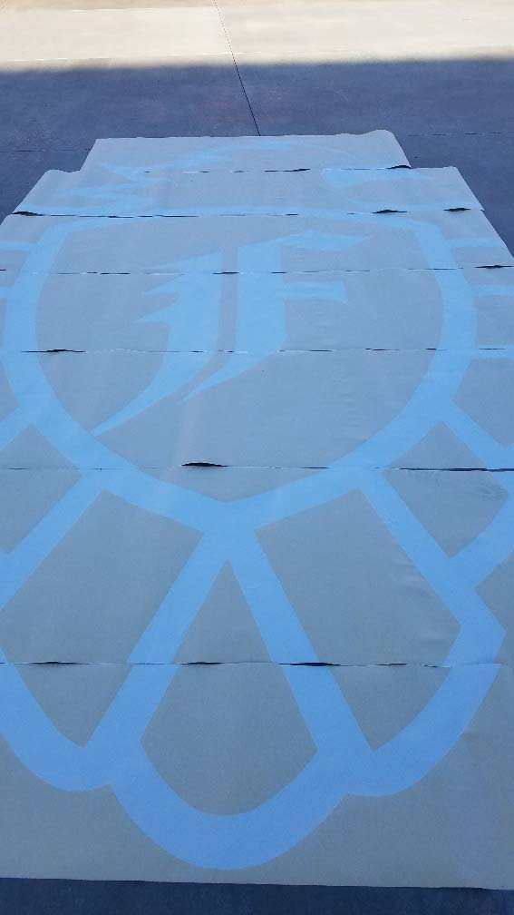 Applying the stencil