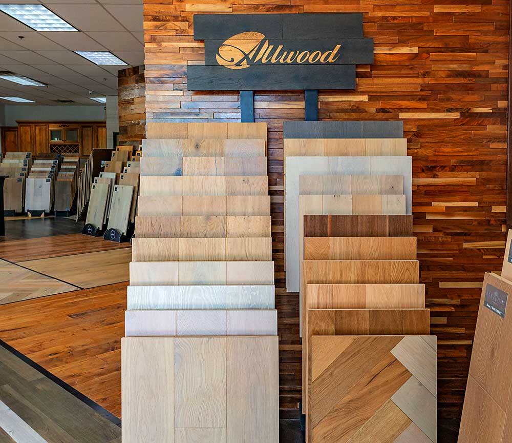 Allwood Flooring Display in our Scottsdale Showroom