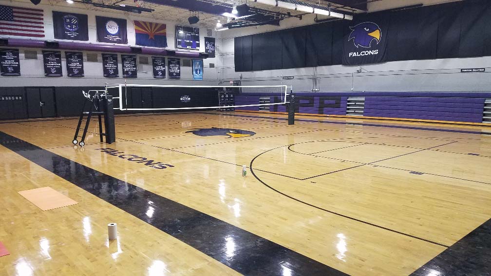 North Pointe Volleyball Court Before the facelift