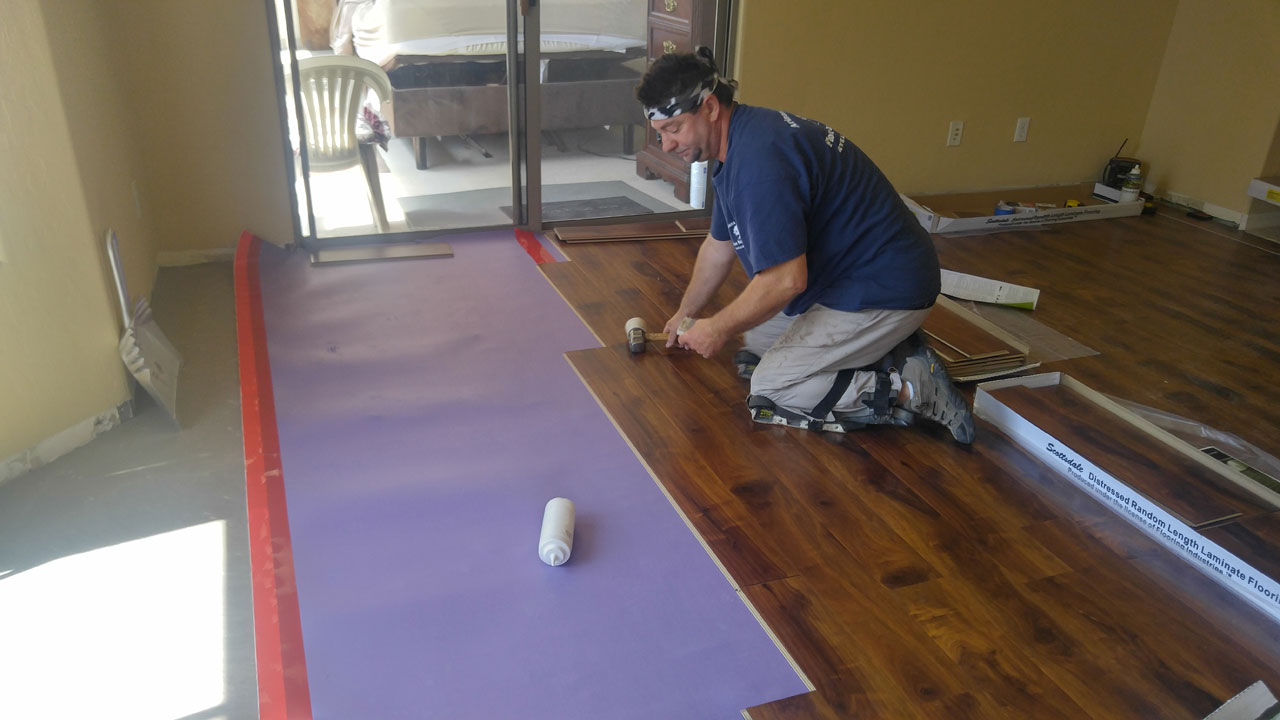 Laminate installation