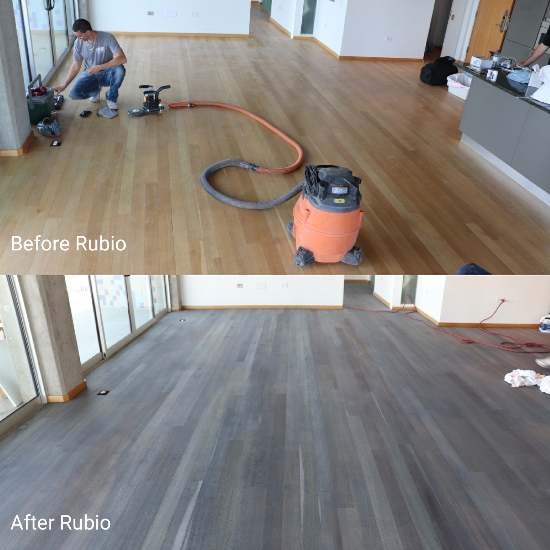 Before and after Rubio Monocoat Application