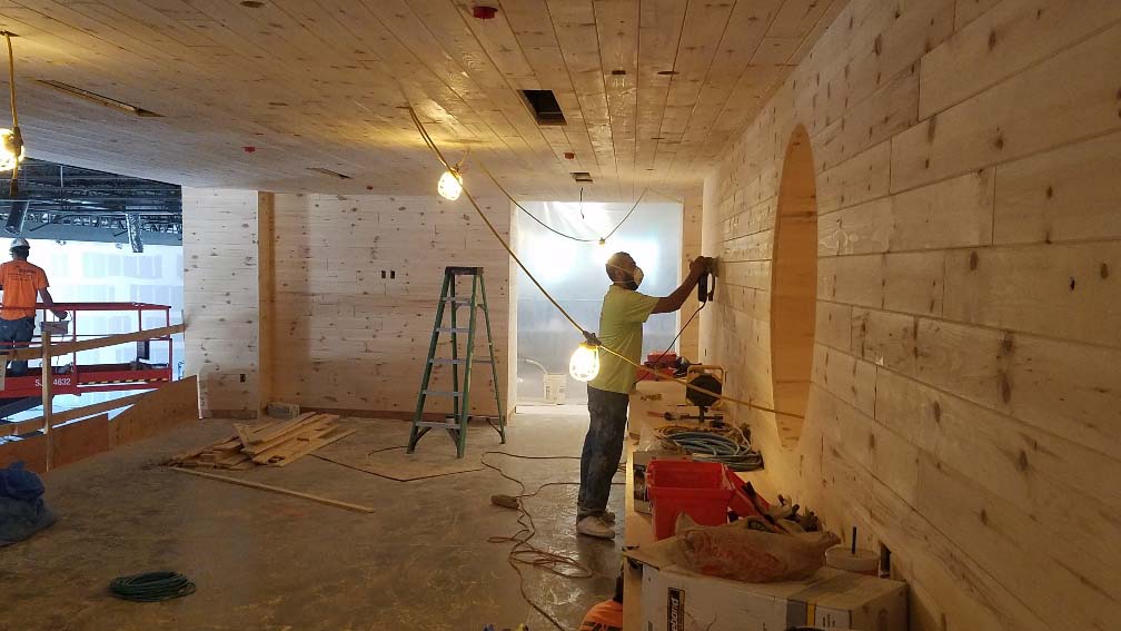Arizona Hardwood adding finishing touches Arizona Hardwood adding finishing touches