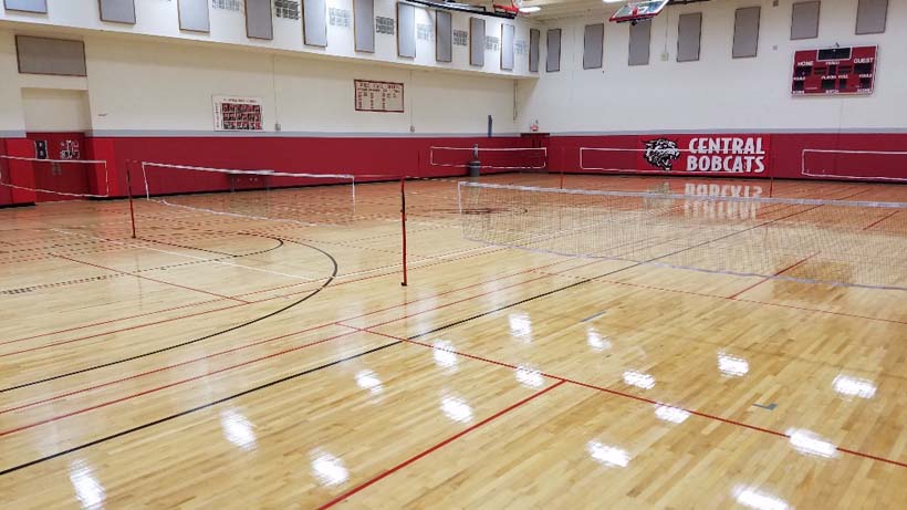 Central High School completed sports floor