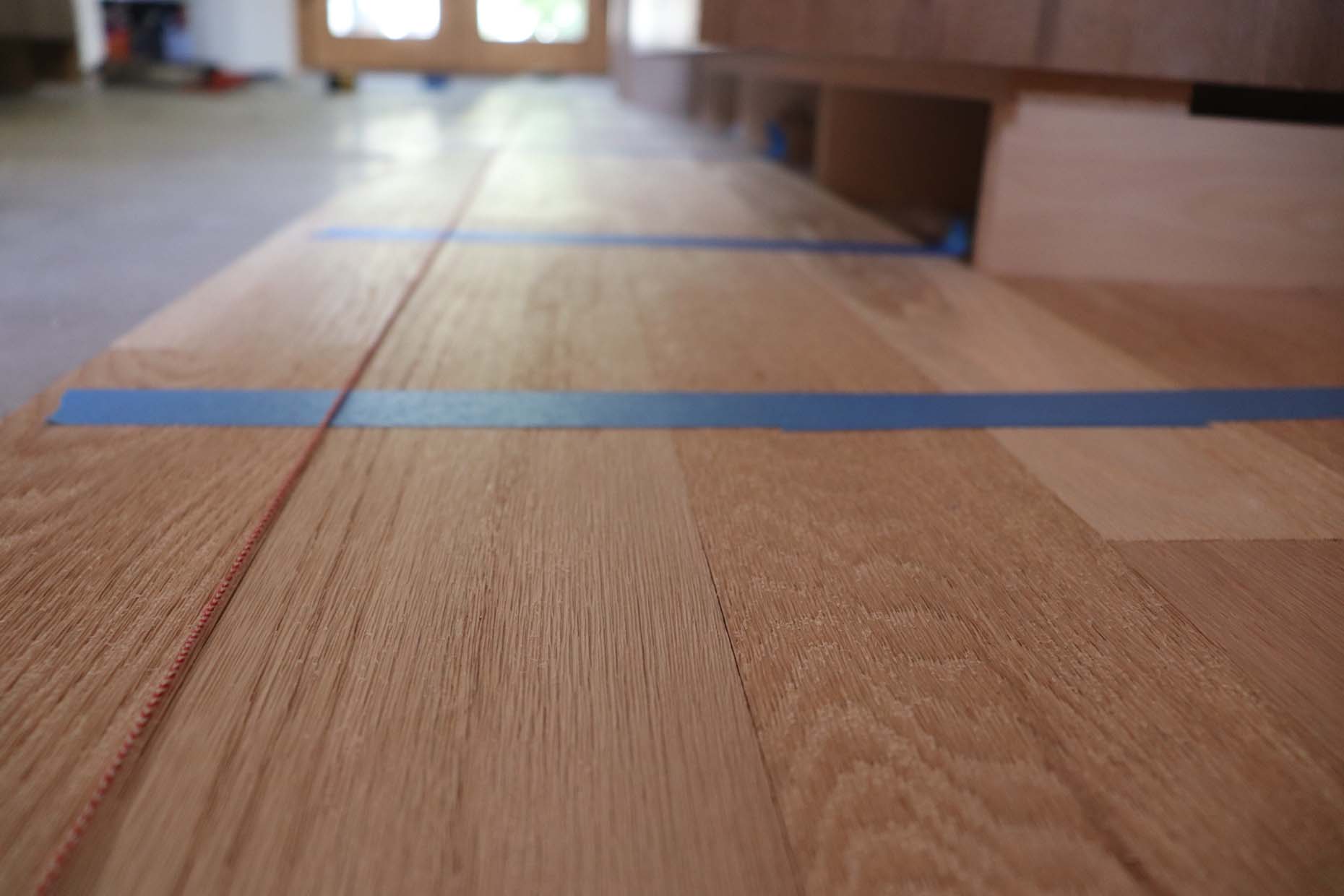 Installing Custom Engineered White Oak 