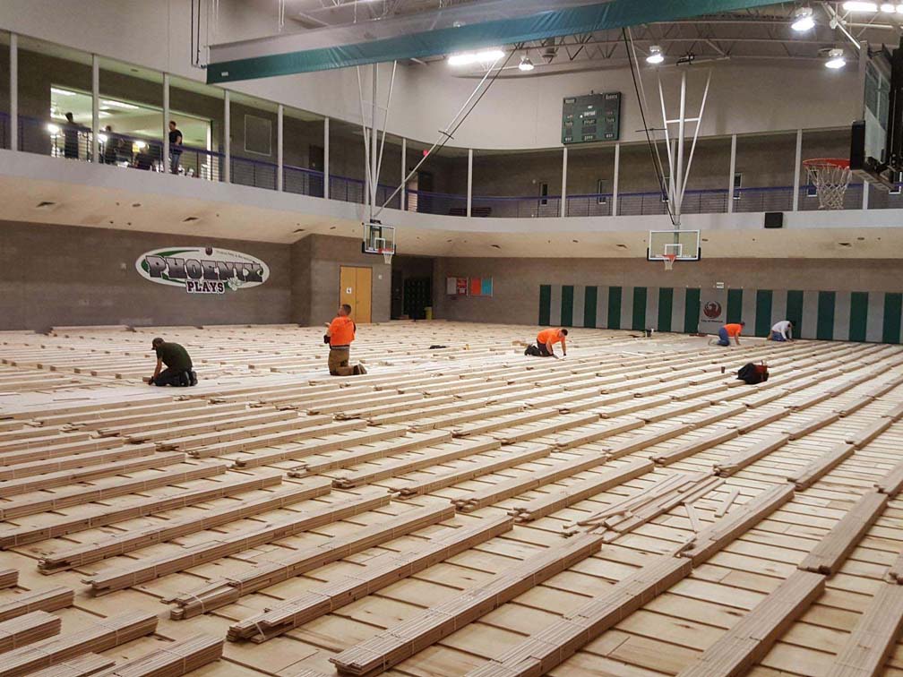 Action subflooring installation Action subflooring installation