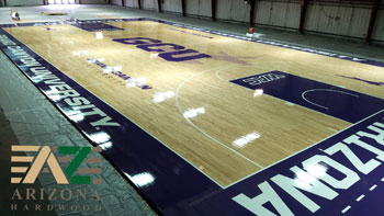 Completed basketball court project