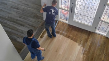 Hardwood floor fuming