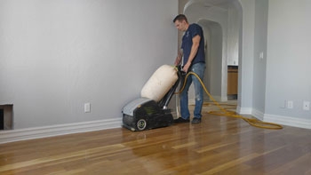 Sanding wood flooring