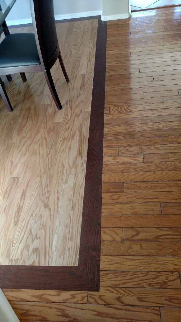 Hardwood floor inlay