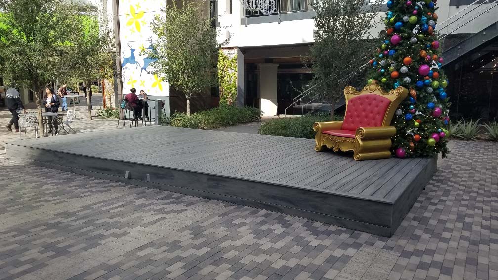 Completed Stage with Trex decking