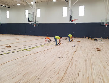 Wood flooring assembly Wood flooring assembly