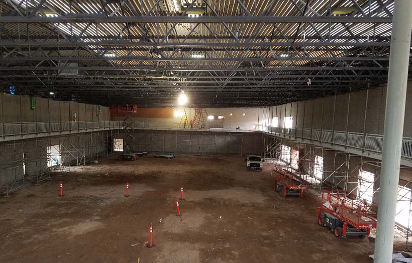 WOLF gymnasium floor construction