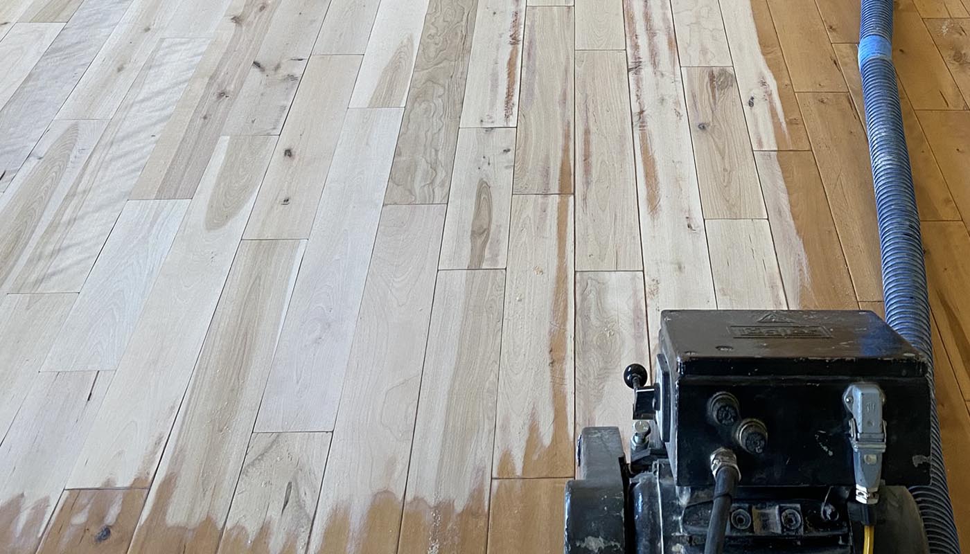 Sanding a Maple Hardwood Floor