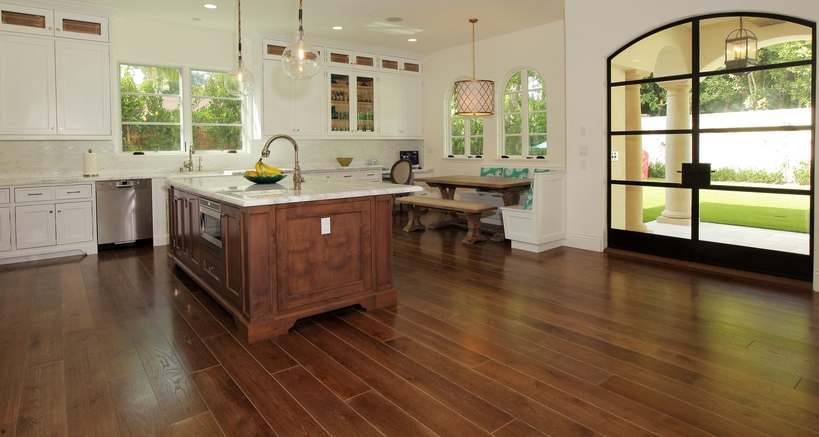 Residential Hardwood Flooring in Kitchen Residential Hardwood Flooring in Kitchen