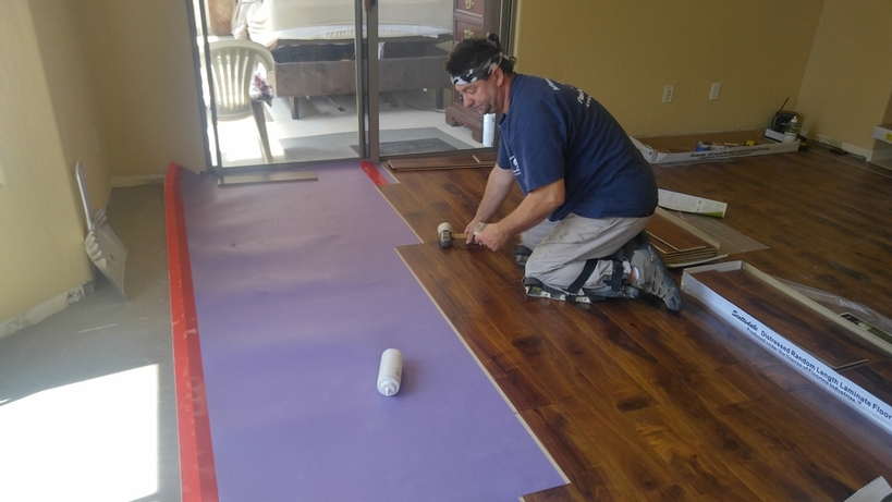 Laminate flooring installation Laminate flooring installation